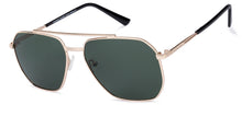 Load image into Gallery viewer, Gold Square Full Rim Unisex Sunglasses by Vincent Chase Online-135532