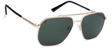 Load image into Gallery viewer, Gold Square Full Rim Unisex Sunglasses by Vincent Chase Online-135532