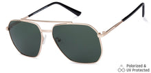 Load image into Gallery viewer, Gold Square Full Rim Unisex Sunglasses by Vincent Chase Online-135532