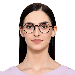Blue Round Full Rim Unisex Eyeglasses by Lenskart Air Online-134306