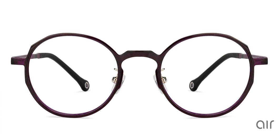 Blue Round Full Rim Unisex Eyeglasses by Lenskart Air Online-134306