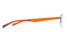 Load image into Gallery viewer, Gunmetal Rectangle Half Rim Unisex Eyeglasses by Lenskart Air Online-131820