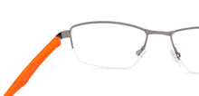 Load image into Gallery viewer, Gunmetal Rectangle Half Rim Unisex Eyeglasses by Lenskart Air Online-131820