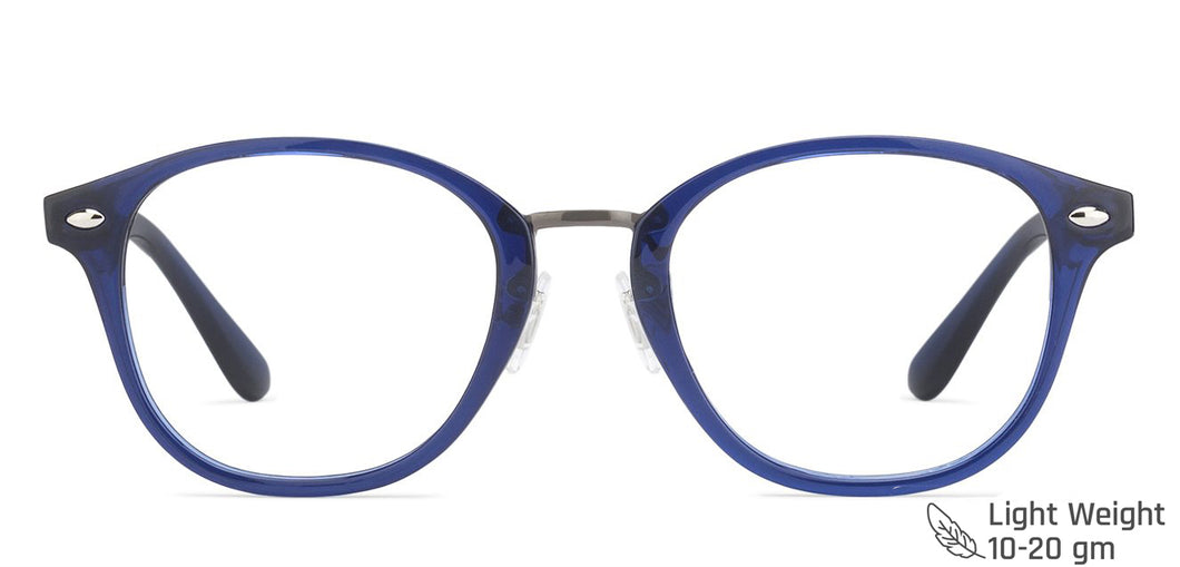 Blue Wayfarer Full Rim Unisex Eyeglasses by Vincent Chase Online-129618