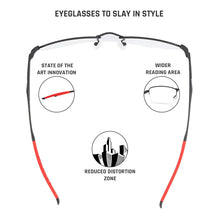 Load image into Gallery viewer, Black Rectangle Half Rim Unisex Eyeglasses by Lenskart Air Online-134709