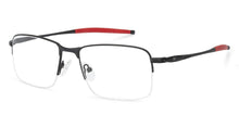 Load image into Gallery viewer, Black Rectangle Half Rim Unisex Eyeglasses by Lenskart Air Online-134709