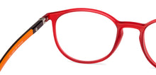 Load image into Gallery viewer, Red Round Full Rim Unisex Eyeglasses by John Jacobs Computer Glasses-142104