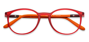 Red Round Full Rim Unisex Eyeglasses by John Jacobs Computer Glasses-142104