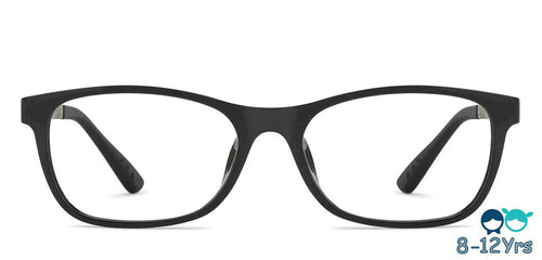 Black Rectangle Full Rim  Kid Eyeglasses by Vincent Chase Kids-137385