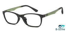 Load image into Gallery viewer, Black Rectangle Full Rim  Kid Eyeglasses by Vincent Chase Kids-137385