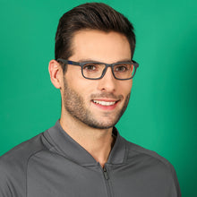 Load image into Gallery viewer, Grey Rectangle Full Rim Unisex Eyeglasses by Lenskart Air Online-135618
