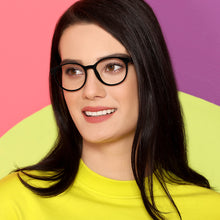 Load image into Gallery viewer, Black Round Full Rim Unisex Eyeglasses by Lenskart Air Online-135621