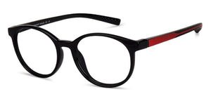 Black Round Full Rim Unisex Eyeglasses by Lenskart Air Online-135621