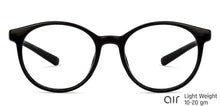 Load image into Gallery viewer, Black Round Full Rim Unisex Eyeglasses by Lenskart Air Online-135621