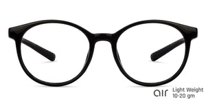 Black Round Full Rim Unisex Eyeglasses by Lenskart Air Online-135621