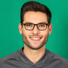 Load image into Gallery viewer, Black Rectangle Full Rim Unisex Eyeglasses by Lenskart Air Online-135625