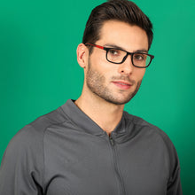 Load image into Gallery viewer, Black Rectangle Full Rim Unisex Eyeglasses by Lenskart Air Online-135625