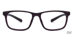 Blue Rectangle Full Rim Unisex Eyeglasses by Lenskart Air Online-135628