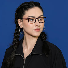 Load image into Gallery viewer, Blue Rectangle Full Rim Unisex Eyeglasses by Lenskart Air Online-135628