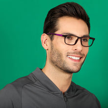 Load image into Gallery viewer, Blue Rectangle Full Rim Unisex Eyeglasses by Lenskart Air Online-135628