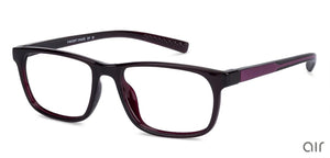 Blue Rectangle Full Rim Unisex Eyeglasses by Lenskart Air Online-135628