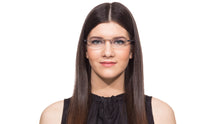 Load image into Gallery viewer, Silver Rectangle Rimless Unisex Eyeglasses by Lenskart Air Online-114341