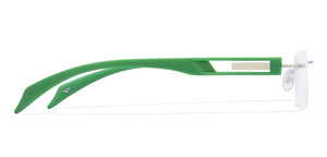 Silver Rectangle Rimless Unisex Eyeglasses by Lenskart Air Online-120754