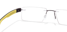 Load image into Gallery viewer, Black Rectangle Rimless Unisex Eyeglasses by Lenskart Air Online-115131