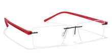Load image into Gallery viewer, Black Rectangle Rimless Unisex Eyeglasses by Lenskart Air Online-115136