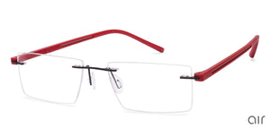 Black Rectangle Rimless Unisex Eyeglasses by Lenskart Air Online-115136