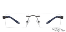 Load image into Gallery viewer, Grey Rectangle Rimless Unisex Eyeglasses by Lenskart Air Online-115147