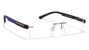 Grey Rectangle Rimless Unisex Eyeglasses by Lenskart Air Online-115155