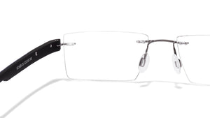 Grey Rectangle Rimless Unisex Eyeglasses by Lenskart Air Online-115155