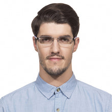 Load image into Gallery viewer, Grey Rectangle Rimless Unisex Eyeglasses by Lenskart Air Online-115155