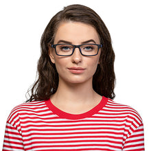Load image into Gallery viewer, Black Rectangle Full Rim Unisex Eyeglasses by Lenskart Air Online-129579