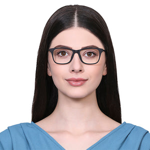 Black Wayfarer Full Rim Unisex Eyeglasses by Vincent Chase VC-129625
