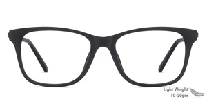 Black Wayfarer Full Rim Unisex Eyeglasses by Vincent Chase VC-129625