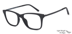 Black Wayfarer Full Rim Unisex Eyeglasses by Vincent Chase VC-129625