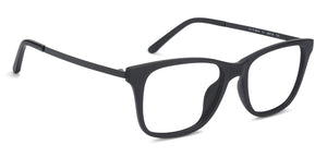 Black Wayfarer Full Rim Unisex Eyeglasses by Vincent Chase VC-129625