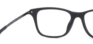Black Wayfarer Full Rim Unisex Eyeglasses by Vincent Chase VC-129625