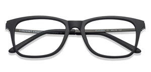 Black Wayfarer Full Rim Unisex Eyeglasses by Vincent Chase VC-129625