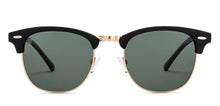 Load image into Gallery viewer, Black Clubmaster Full Rim Unisex Sunglasses by Vincent Chase Polarized-209578