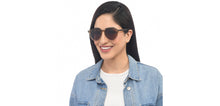 Load image into Gallery viewer, Brown Round Full Rim Unisex Sunglasses by Vincent Chase Polarized-209514