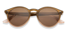 Load image into Gallery viewer, Brown Round Full Rim Unisex Sunglasses by Vincent Chase Polarized-209514