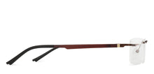 Load image into Gallery viewer, Brown Rectangle Rimless Unisex Eyeglasses by Lenskart Air-140271