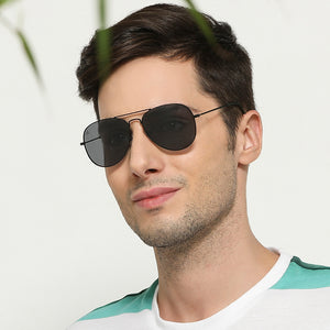Black Aviator Full Rim Unisex Sunglasses by Vincent Chase Polarized-131013