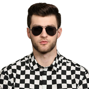 Black Aviator Full Rim Unisex Sunglasses by Vincent Chase Polarized-131013