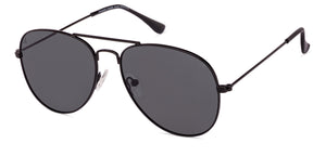 Black Aviator Full Rim Unisex Sunglasses by Vincent Chase Polarized-131013