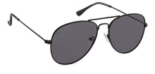 Load image into Gallery viewer, Black Aviator Full Rim Unisex Sunglasses by Vincent Chase Polarized-131013