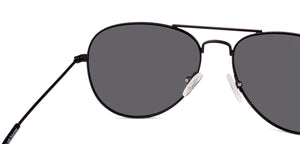 Black Aviator Full Rim Unisex Sunglasses by Vincent Chase Polarized-131013